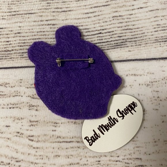 *Craftsylvania Nightmare Before Christmas Felties Handmade Brooch Scary Teddy - Picture 2 of 3